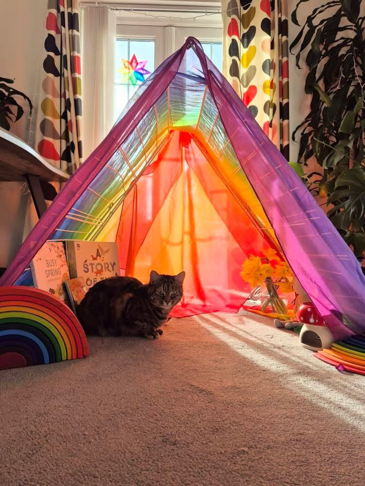Play Cloth Rainbow 90 x 270 cm horizontally striped