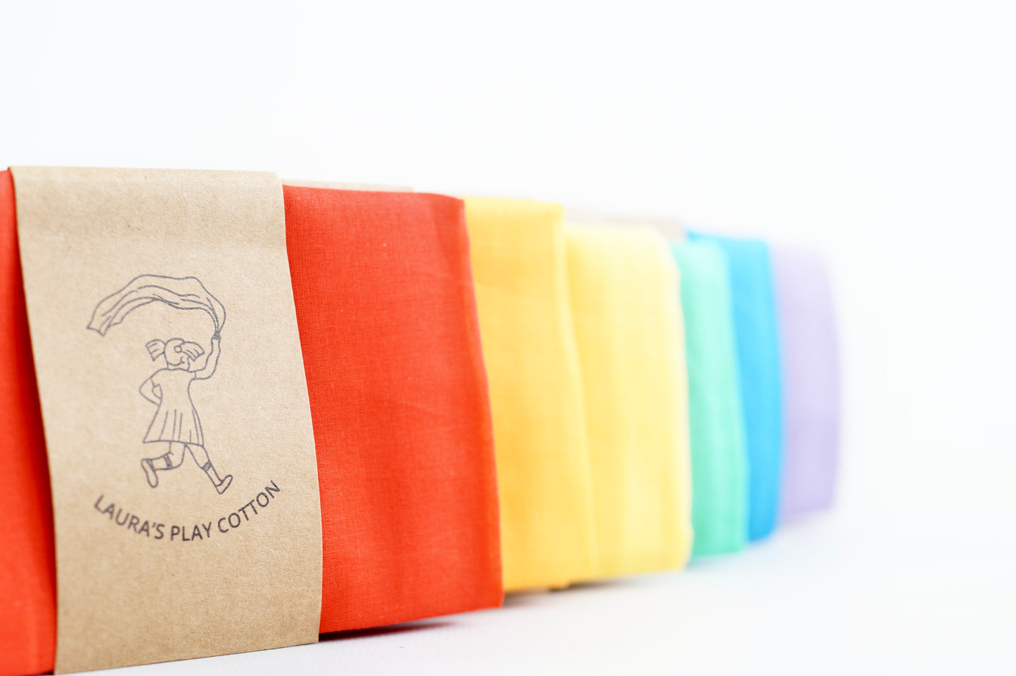 Set of 6 - Rainbow 50 x 50 cm