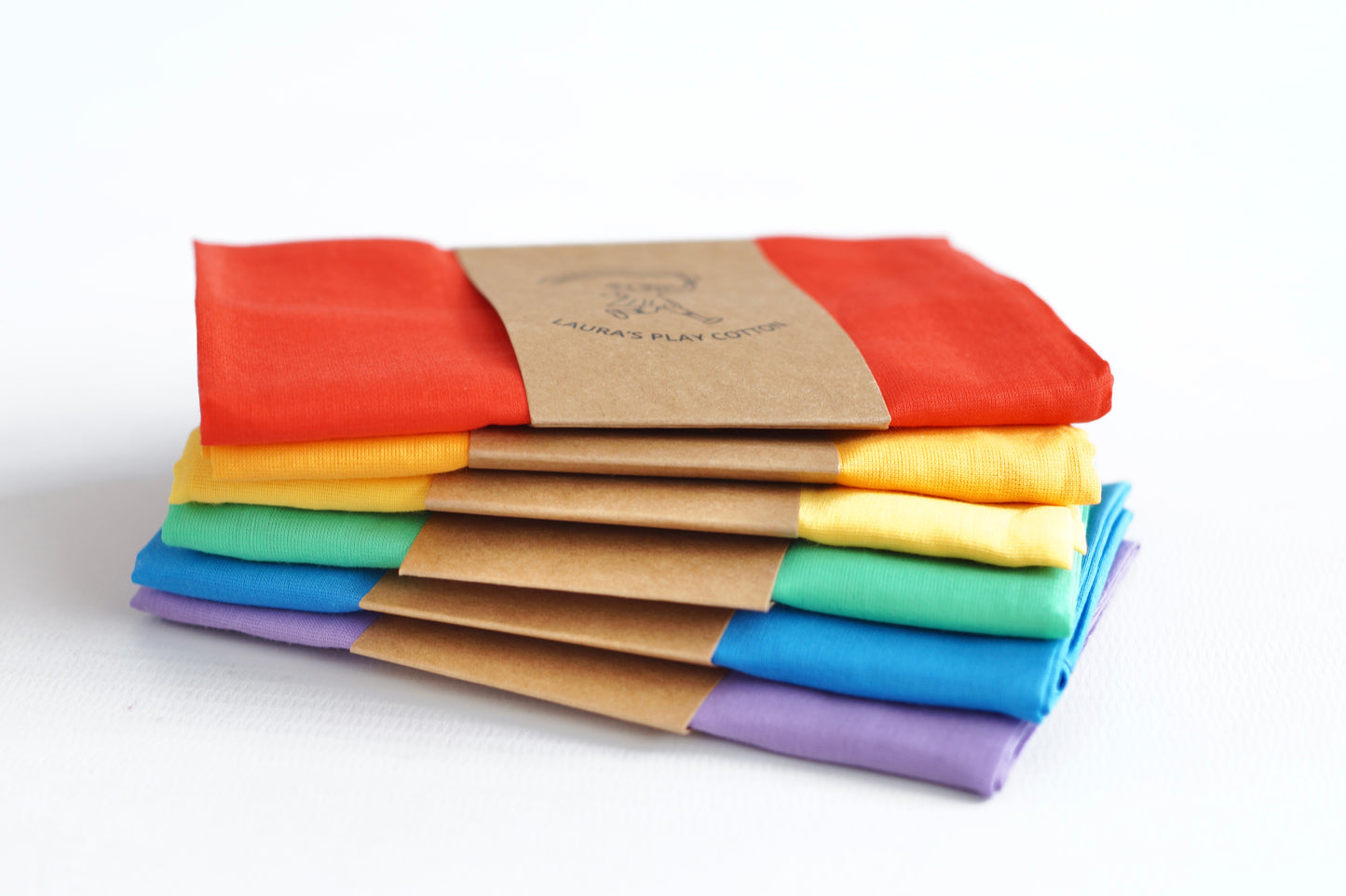 Set of 6 - Rainbow 50 x 50 cm