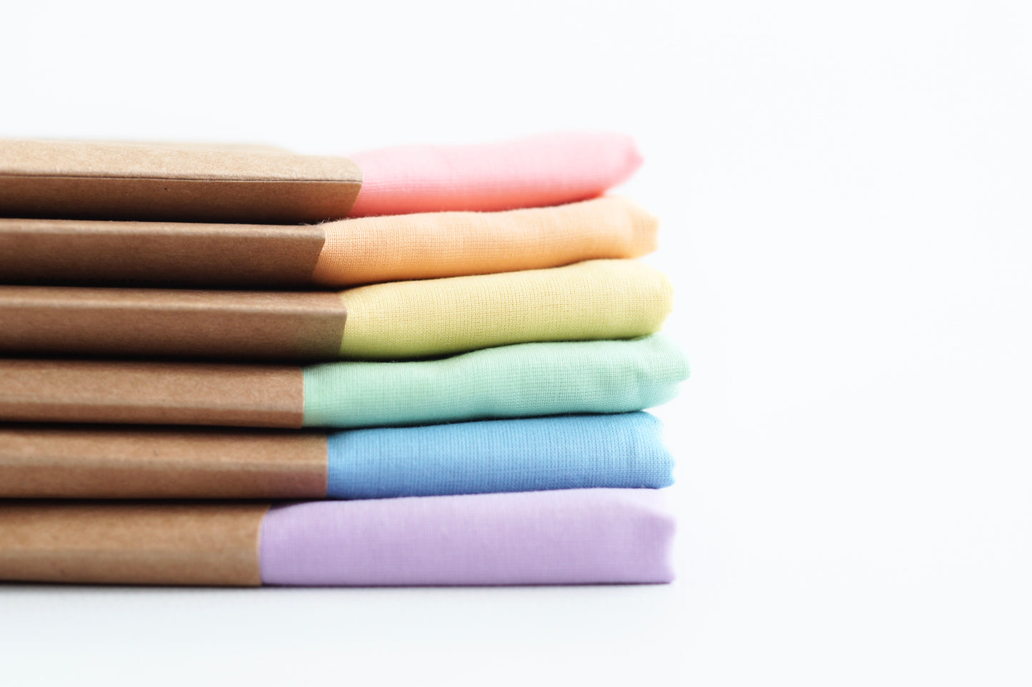 Set of 6 - Pastel Rainbow 50 x 50 cm