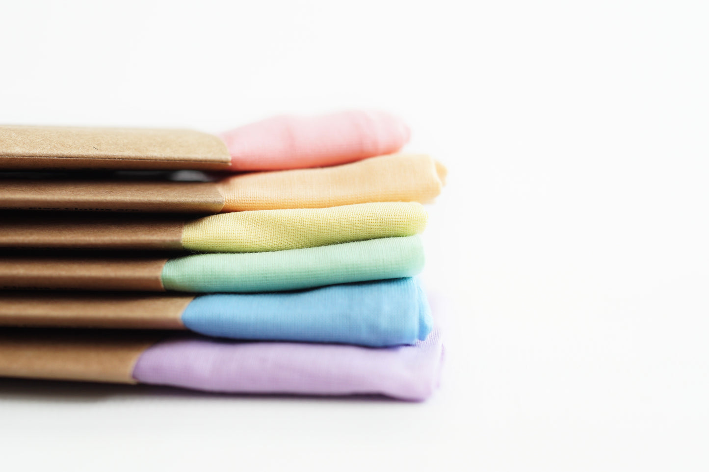 Set of 6 - Pastel Rainbow 90 x 90 cm